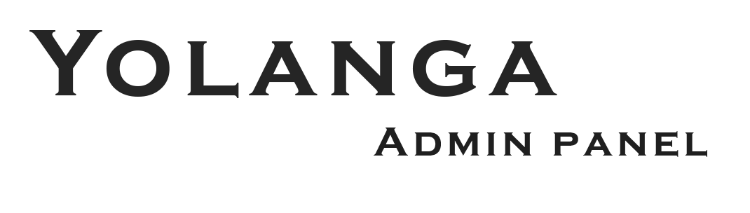 Yolanga admin panel